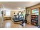 A community gym featuring weights, treadmills, ellipticals, and a book swap at 2285 Peachtree Ne Rd # 604, Atlanta, GA 30309