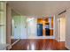 Hardwood living room floors with view to kitchen at 2285 Peachtree Ne Rd # 604, Atlanta, GA 30309