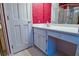 Bathroom featuring a toilet and glass shower with a golden frame and handle at 1039 Smyrna Rd Sw, Conyers, GA 30094