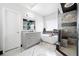 Modern bathroom featuring a soaking tub and glass enclosed shower at 13070 Tidewater Xing, Alpharetta, GA 30005