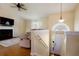 Bright living room featuring vaulted ceilings, fireplace, and hardwood floors, creating a cozy and inviting atmosphere at 195 Woodbridge Dr, Dallas, GA 30157