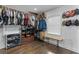 Well-organized walk-in closet offering ample storage and shelving at 2123 Juanita St, Decatur, GA 30032