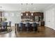 Well-equipped kitchen boasts an island with seating and stainless steel appliances at 26 Hardpan Aly, Marietta, GA 30066