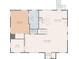 Floor plan of the first floor layout, with living room, kitchen, bedroom, and bathrooms labeled at 1282 Eastridge Sw Rd, Atlanta, GA 30311
