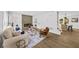 Spacious open-concept layout showcasing the stylish living room with contemporary fireplace at 1282 Eastridge Sw Rd, Atlanta, GA 30311
