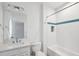 Bright bathroom with a modern vanity, a large mirror, and a shower/tub combination at 369 Pinecrest Ne Rd, Atlanta, GA 30342