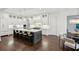Gourmet kitchen with island seating, pendant lights, and stainless steel appliances at 369 Pinecrest Ne Rd, Atlanta, GA 30342