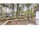 View from the deck into the wooded backyard at 3979 Sharon Spgs, Powder Springs, GA 30127