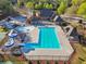 Swimming pool and slide and splash pad within fenced area are fun for the whole Gathering in this active community at 1754 Water Springs Way, Dacula, GA 30019