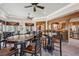 Spacious game room offers lots of room for your activities, with seating, bar and stainless steel appliances at 1754 Water Springs Way, Dacula, GA 30019