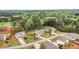 Aerial view of new home construction in a suburban neighborhood at 505 Bryson Lake Cir, Douglasville, GA 30134