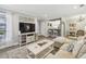 Inviting living room featuring neutral paint, a large TV, stylish decor, and comfortable seating at 6820 Glenridge Dr # C, Sandy Springs, GA 30328