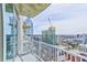 Breathtaking balcony view overlooking the city skyline, offering a serene and picturesque outdoor experience at 860 Peachtree Ne St # 2716, Atlanta, GA 30308
