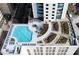 Rooftop pool with lounge chairs and manicured landscaping at 860 Peachtree Ne St # 2716, Atlanta, GA 30308