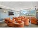 Home theater with comfortable seating and a large screen at 860 Peachtree Ne St # 2716, Atlanta, GA 30308