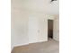 A bedroom shows the entryway with a view of the stairs and railing at 4354 Favored Way, Union City, GA 30291