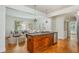 Gourmet kitchen island with wood cabinets and sleek countertops at 68 Spence Se Ave, Atlanta, GA 30317