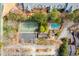 Overhead view of community amenities including tennis court, pool, and ample parking at 45 Willow Ne Gln, Atlanta, GA 30342