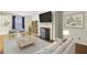 Bright and airy living room with fireplace, neutral decor, and ample seating at 45 Willow Ne Gln, Atlanta, GA 30342