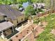 Backyard with a covered patio, landscaping, privacy fence and an irrigation system at 453 Thorn Creek Way, Dallas, GA 30157