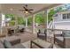 Relaxing outdoor patio featuring comfortable seating, ideal for enjoying the well-maintained backyard and serene surroundings at 60 Spence Se Ave, Atlanta, GA 30317