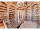 Stately home office with custom wood shelves, coffered ceiling, and French doors at 4505 Whitestone Way, Suwanee, GA 30024
