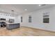 Open kitchen with stainless steel appliances and a modern kitchen island at 926 Welch Sw St, Atlanta, GA 30310