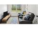 Cozy bedroom with comfortable seating and a serene view of the outdoors from the large window at 1195 Awenasa Dr, Villa Rica, GA 30180