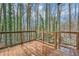 Wooden deck with view of lush trees at 3214 Cedar Bluff Ne Dr, Marietta, GA 30062