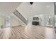 Spacious living area with modern finishes, a bar area, and large windows at 3214 Cedar Bluff Ne Dr, Marietta, GA 30062