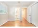 Bedroom featuring hardwood floors and closet space at 2480 Warwick Ne Cir, Atlanta, GA 30345