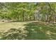 Expansive backyard with lush green grass and mature trees providing shade and privacy at 2574 Warwick Dr, Marietta, GA 30062