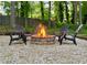 Inviting backyard fire pit surrounded by chairs, creating a cozy gathering space at 2574 Warwick Dr, Marietta, GA 30062