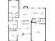 First floor plan featuring the primary bedroom, kitchen, living areas, and a two-car garage at 4650 Brighton View Trl, Cumming, GA 30040