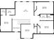 Second floor plan featuring bedrooms, bathrooms, a loft, and an open-to-below area at 4650 Brighton View Trl, Cumming, GA 30040