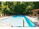 Sparkling in-ground pool surrounded by lounge chairs and lush greenery for a relaxing oasis at 3235 Roswell Ne Rd # 721, Atlanta, GA 30305