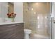 Beautiful bathroom featuring a glass door shower, and natural wood vanity at 504 Rankin Ne St # 4, Atlanta, GA 30308