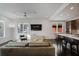 Bright and airy living room features dark wood floors, modern decor, and a gourmet kitchen at 504 Rankin Ne St # 4, Atlanta, GA 30308