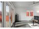 Modern office featuring French doors, a ceiling fan, and bright light from multiple windows at 504 Rankin Ne St # 4, Atlanta, GA 30308
