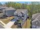 Aerial view of a two-story, single Gathering home with a front-entry garage at 5382 Pebblebrook Se Ln, Mableton, GA 30126