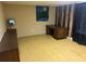Spacious basement area with desk and mounted TV at 126 Amberwood Ln, Euharlee, GA 30145