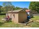 Outdoor storage shed with a swing set and ample outdoor storage space at 126 Amberwood Ln, Euharlee, GA 30145