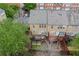 Aerial view of private backyards with decks, patios, and lush trees surrounding townhomes at 4880 Payson Se Ter, Atlanta, GA 30339