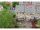 Aerial view of townhome backyards featuring private decks, patios, and serene wooded surroundings at 4880 Payson Se Ter, Atlanta, GA 30339