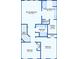 Detailed floor plan showcasing the layout of the bedrooms, bathrooms and closets with dimensions at 4880 Payson Se Ter, Atlanta, GA 30339