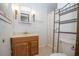 Bathroom with vanity, tile floors, and shower at 125 Valley View Ct, Tyrone, GA 30290