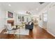 Bright living room with a fireplace, hardwood floors, and an open layout at 1433 Chardin Dr, Marietta, GA 30062