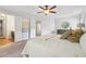 Bright main bedroom with tray ceilings, ensuite bathroom, and ample closet space at 1433 Chardin Dr, Marietta, GA 30062