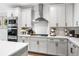 Gourmet kitchen with stainless steel appliances and modern cabinetry at 185 Vandiver Ct, Acworth, GA 30101