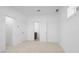 Neutral walls and carpeting of a bedroom create a blank canvas for new homeowners to bring their vision to life at 2842 Evanshire Ave # 113, Duluth, GA 30096